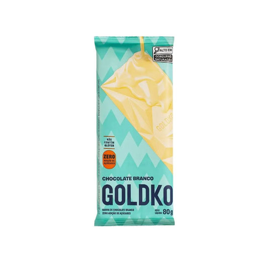 Chocolate Branco Zero Açúcar 80g GoldKo