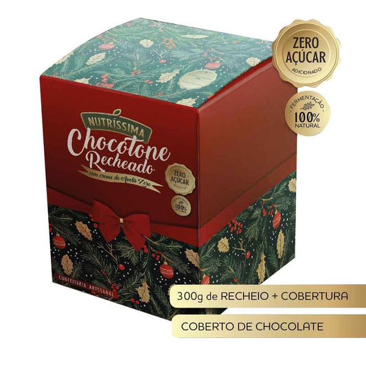 Chocotone Recheado com Creme de Avelã Zero 700g Nutrissíma