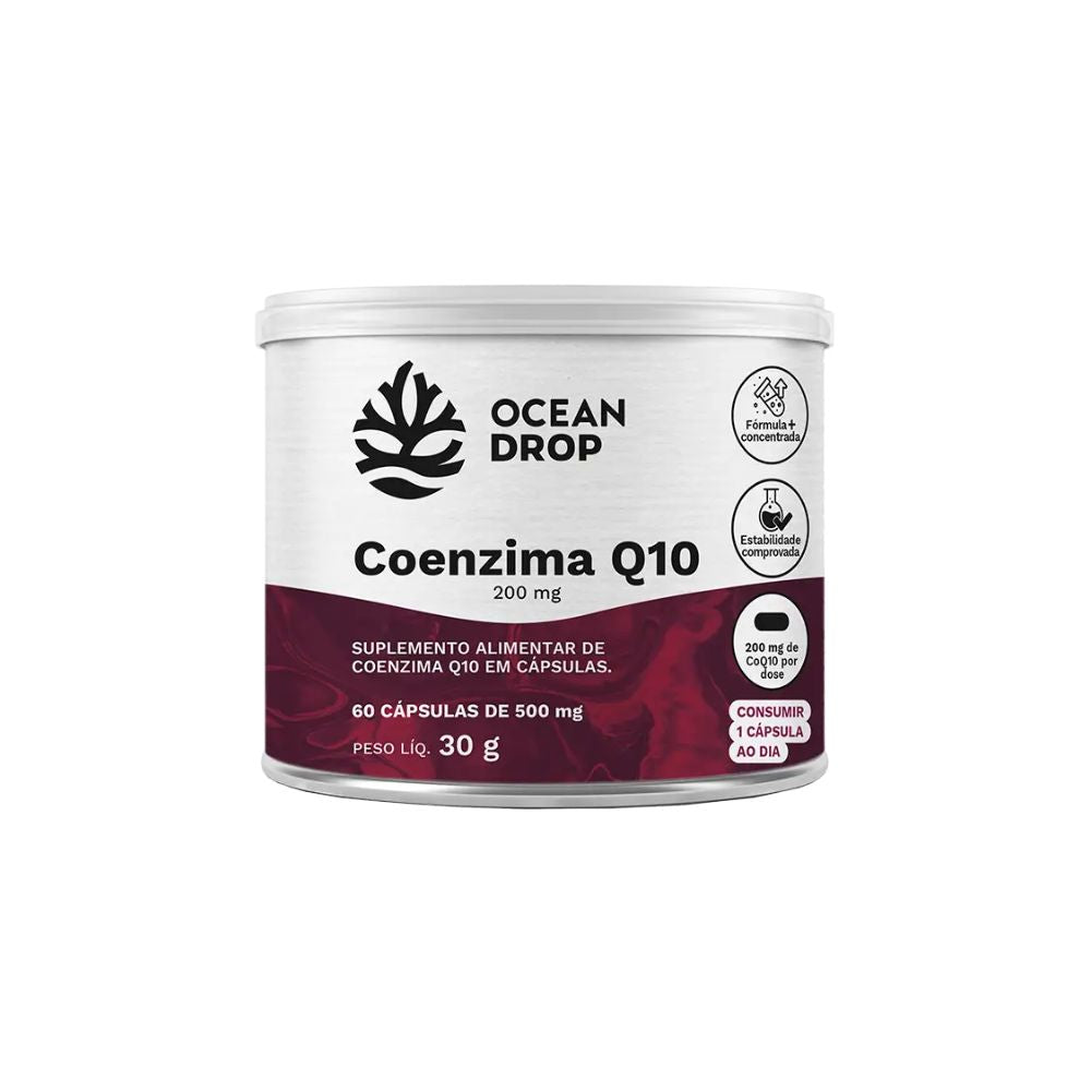 Coenzima Q10 200mg 60 Cápsulas Ocean Drop