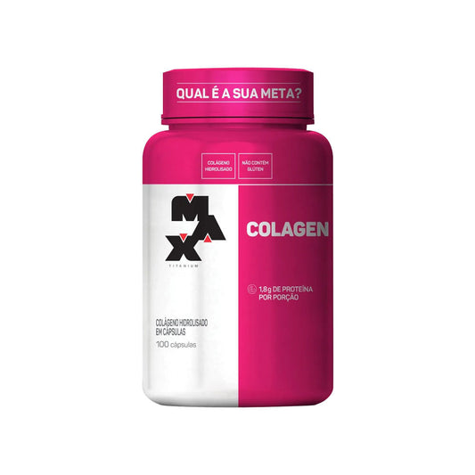 Colágeno Hidrolisado 100 Cápsulas Max Titanium