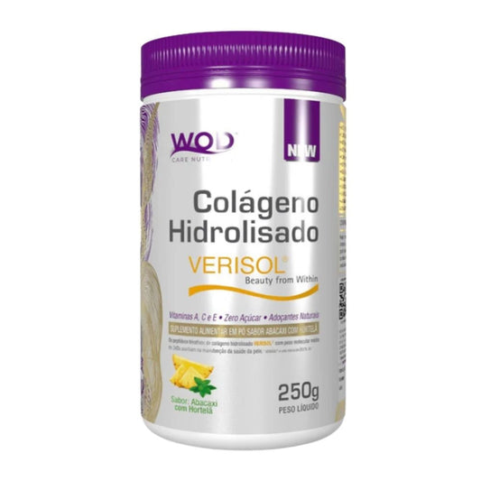 Pote-de-Colageno-Hidrolisado-Verisol-WOD-Nutrition-250g-sabor-abacaxi-com-hortela.-Contem-vitaminas-A-C-E-e-zero-acucar.