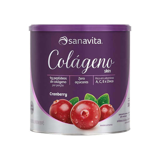 Colágeno Skin Cranberry 300g Sanavita