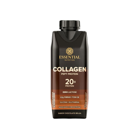 Collagen Pept Protein Chocolate Belga Ready To Drink 250ml Essential Nutrition