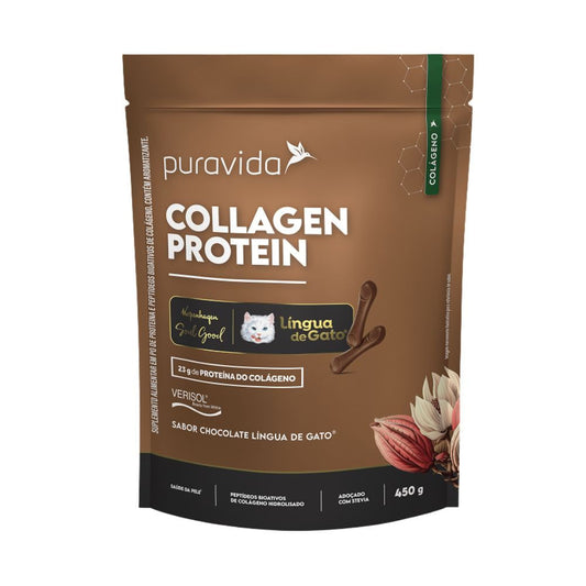 Collagen Protein Língua de Gato 450g Puravida