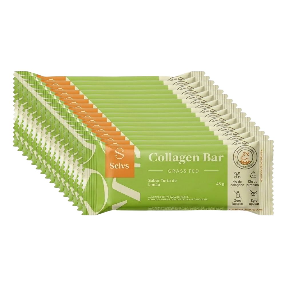 Collagen Bar Torta de Limao Caixa com 16x45g Selvs