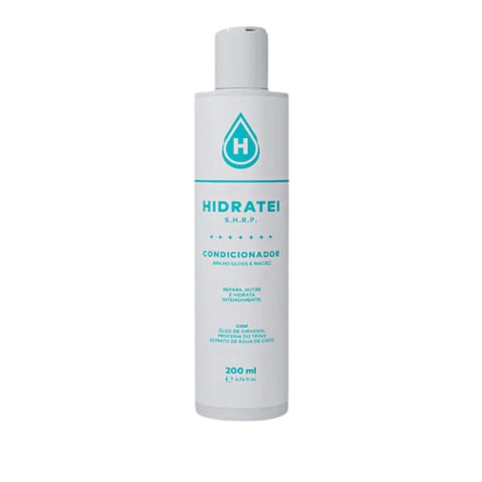 Frasco-branco-com-tampa-flip-top-e-rotulo-minimalista-azul-da-marca-Hidratei.-O-design-destaca-o-nome-do-Condicionador-Vegano-e-seus-beneficios.