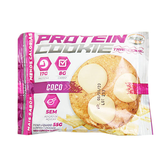 Cookie de Coco Tradicional 55g Protein Tech