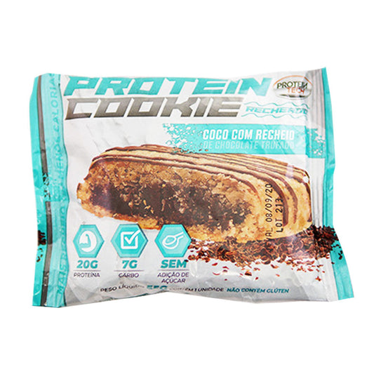 Cookie de Coco com Chocolate Trufado 55g Protein Tech