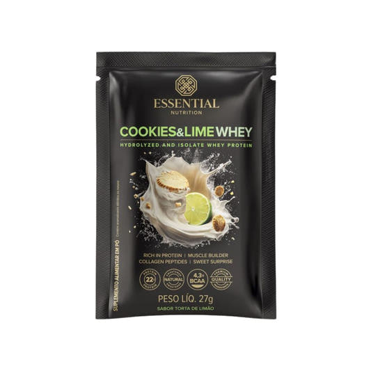 Cookies-e-Lime-Whey-Protein-Hidrolisado-e-Isolado-27g-Essential-Nutrition