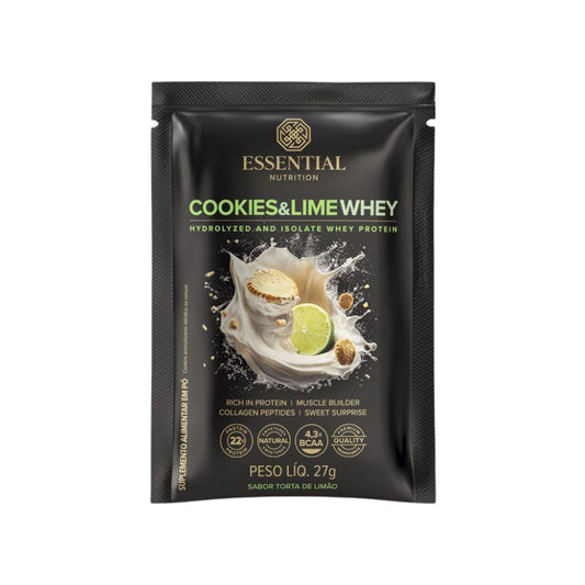 Cookies-e-Lime-Whey-Protein-Hidrolisado-e-Isolado-27g-Essential-Nutrition