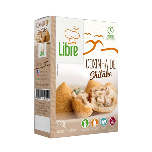 Coxinha Vegana Sem Glúten de Shitake 320g Libre