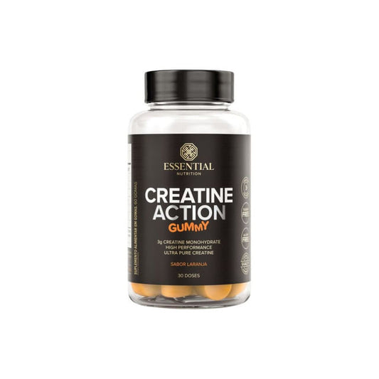 Creatina Monohidratada Gummy Sabor Laranja 30 Gomas Essential Nutrition