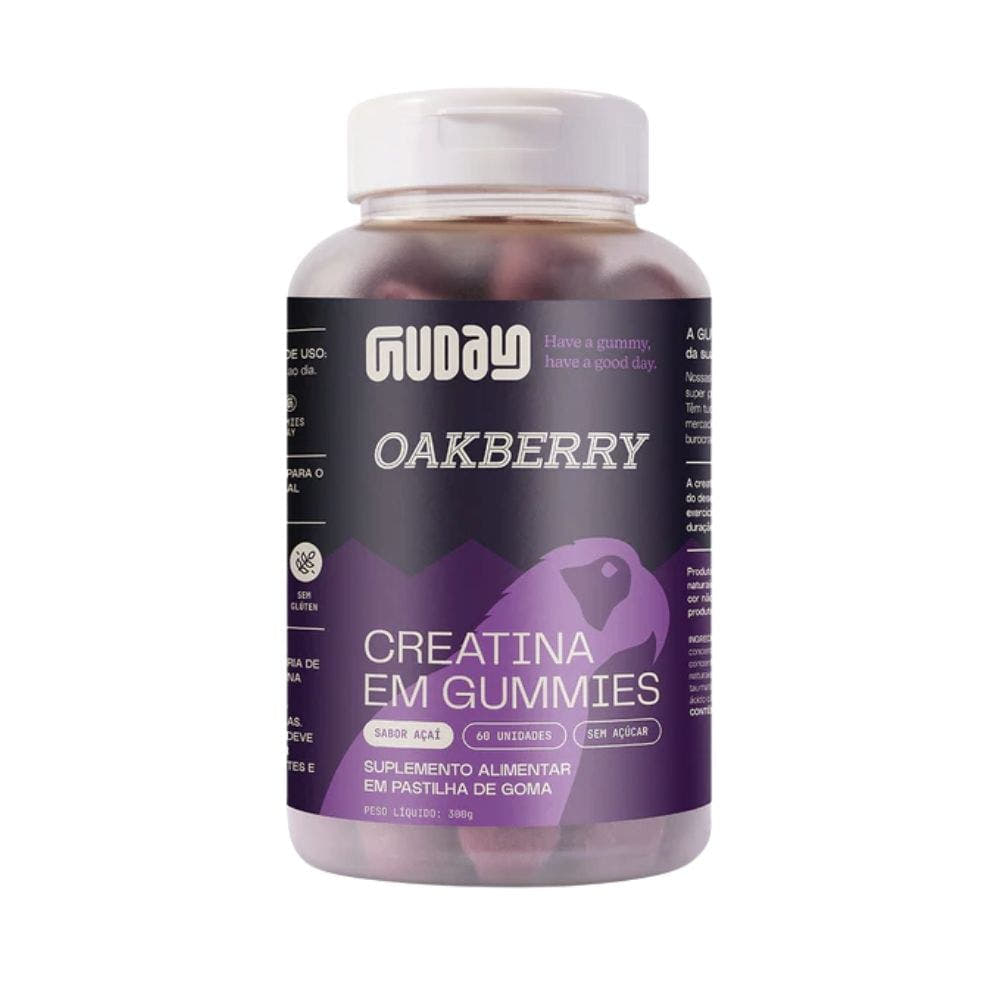 Creatina-em-Gummies-Sabor-Acai-OAKBERRY-60-Gomas-Guday