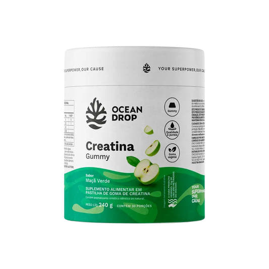 Creatina Gummy Maçã Verde 240g Ocean Drop