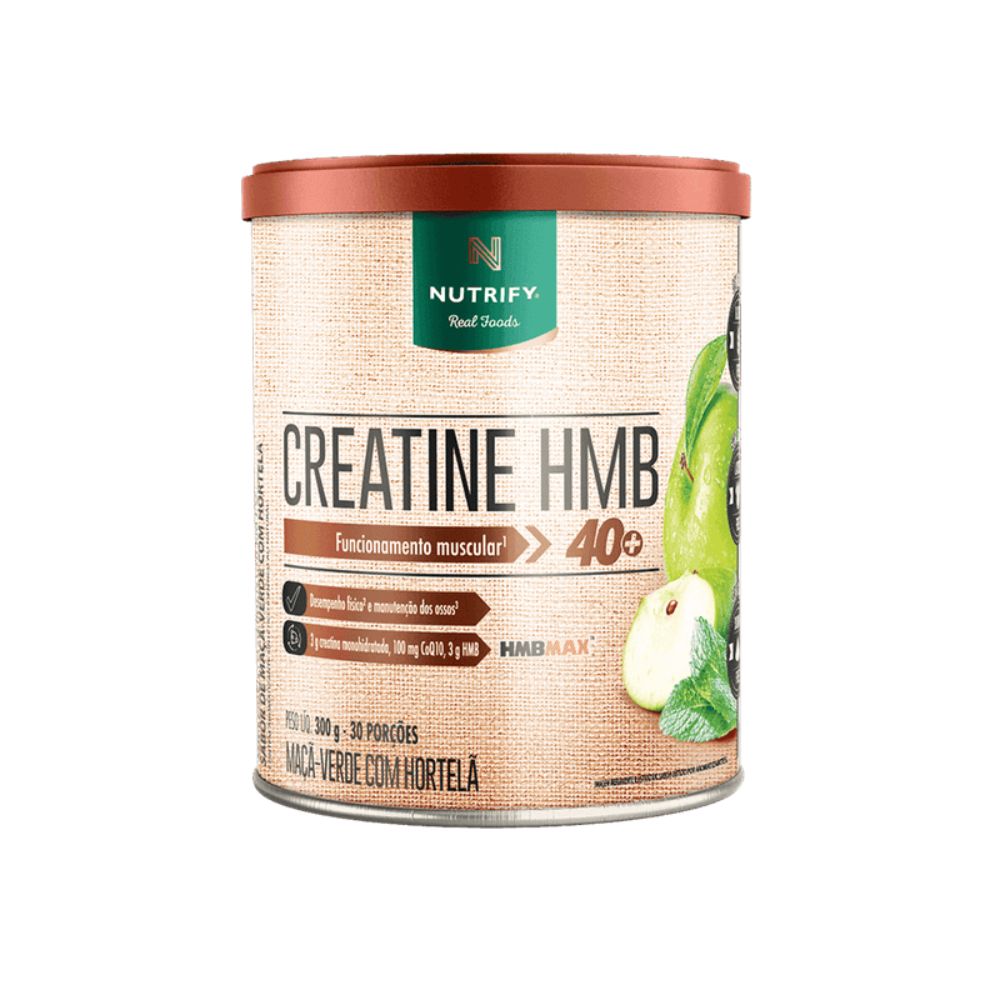 Creatina HMB Sabor Maçã Verde com Hortelã 300g Nutrify