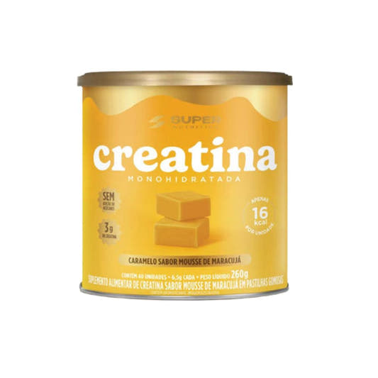 Creatina Monohidratada em Dados de Mousse de Maracujá 40 Unidades Super Nutrition