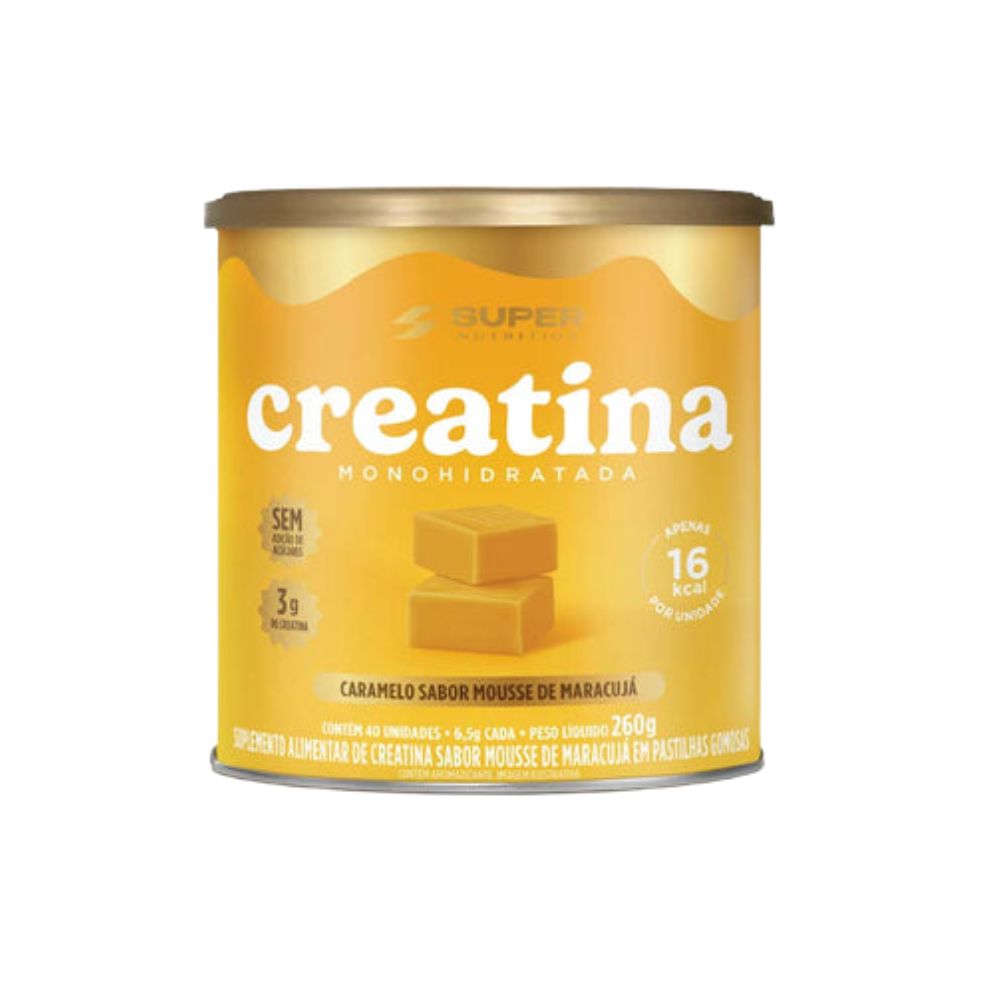 Creatina Monohidratada em Dados de Mousse de Maracujá 40 Unidades Super Nutrition