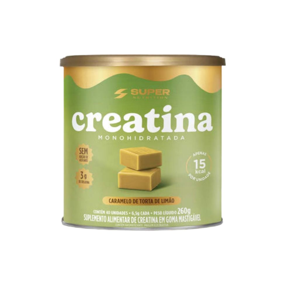 Creatina Monohidratada em Dados de Torta de Limão 40 Unidades Super Nutrition