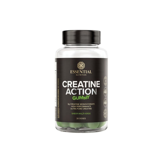 Creatina Monohidratada Gummy Sabor Maca Verde 30 Gomas Essential Nutrition