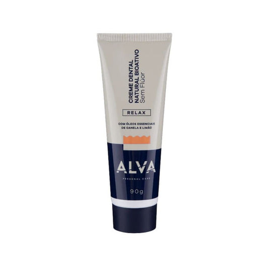 Creme Dental Natural Bioativo Sem Flúor com Óleos Essenciais de Canela e Limão 90g Alva Personal Care