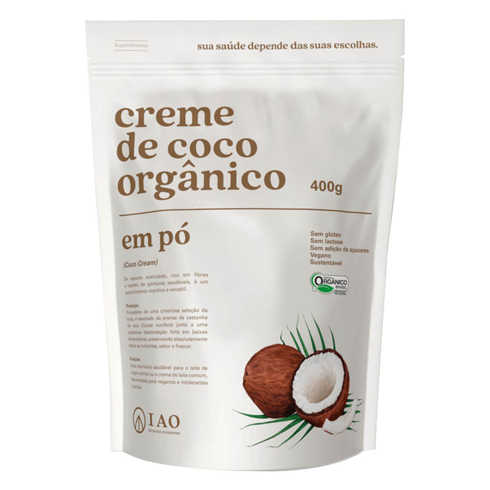 Creme de Coco Orgânico em Pó 400g IAO