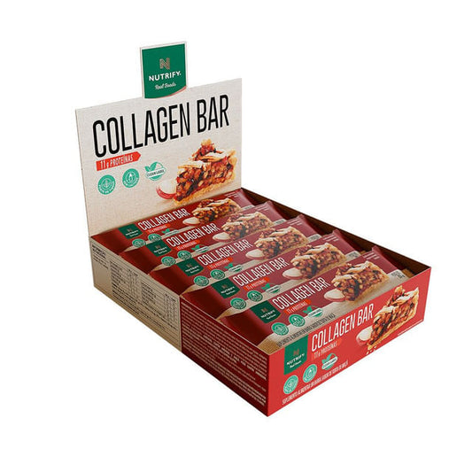 Barra Proteica Collagen Bar Torta de Maçã 10x50g Nutrify