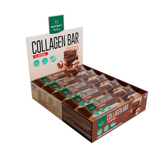 Barra Proteica Collagen Bar Brownie de Chocolate 10x50g Nutrify