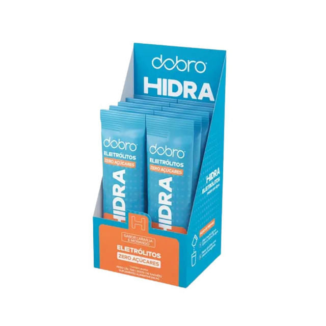 Eletrólitos em Pó HIDRA Laranja e Morango 10x7g Dobro