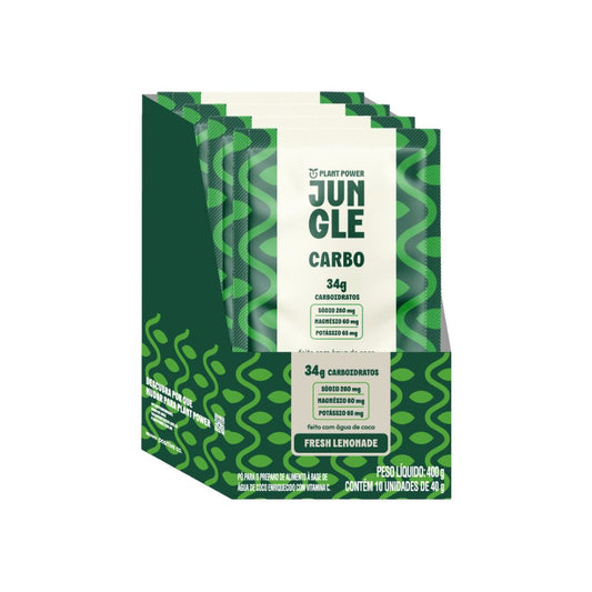 Jungle Carbo Fresh Lemonade Caixa com 10x40g Plant Power
