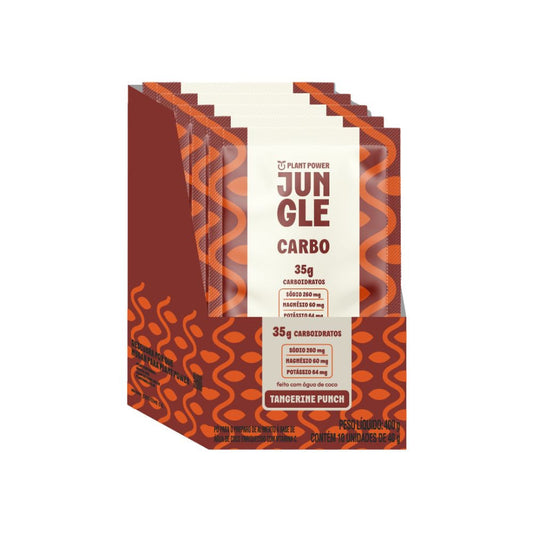 Jungle Carbo Tangerine Punch Caixa com 10x40g Plant Power