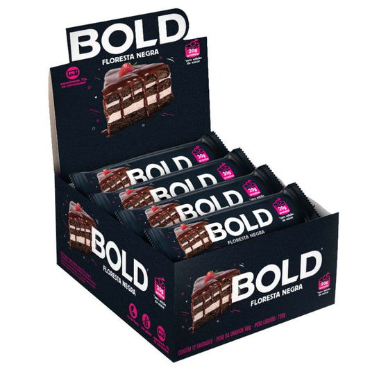 Barrinha de Proteína Bold Bar Floresta Negra 12x60g
