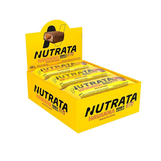 Barra de Proteína Whey Grego Havanna Dulce de Leche 12x40g Nutrata