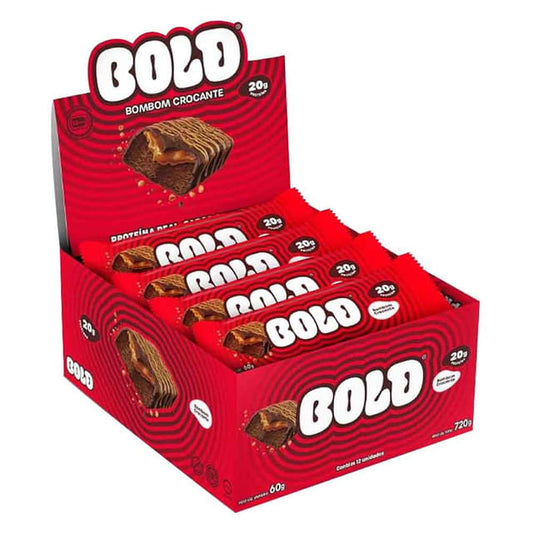 Barrinha de Proteína Bold Bar Bombom Crocante 12x60g
