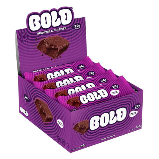 Barrinha de Proteína Bold Bar Brownie & Crispies 12x60g