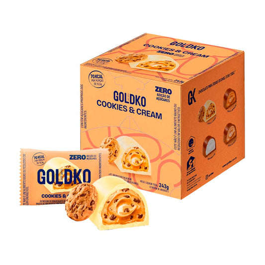 Bombom Cookies Cream Unidade 18x13,5g GoldKo