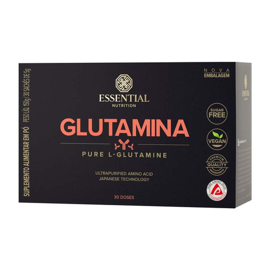 BOX 30 Sachês | Glutamina 5g Essential Nutrition