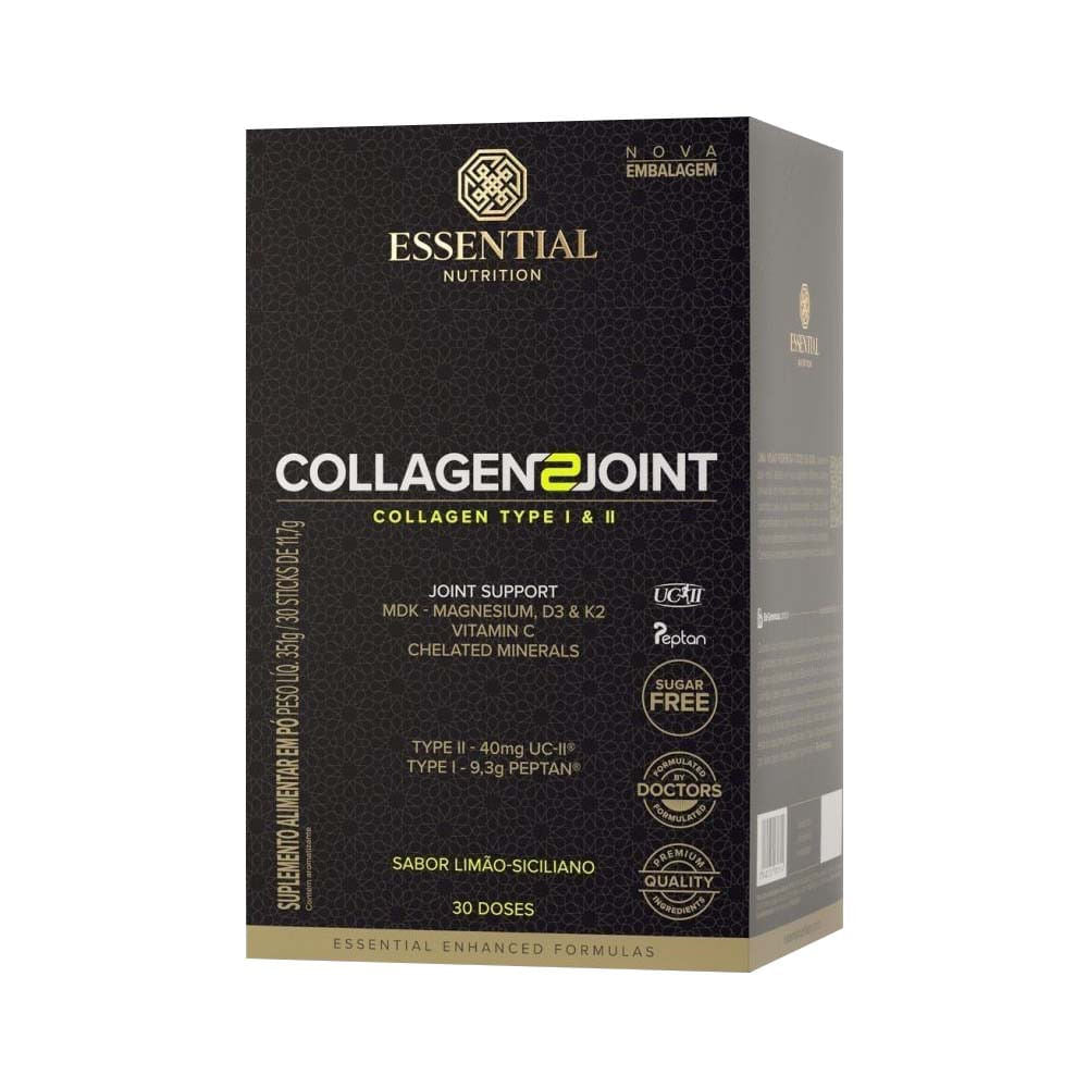Collagen 2 Joint Limão-siciliano 351g 30 Sachês Essential Nutrition