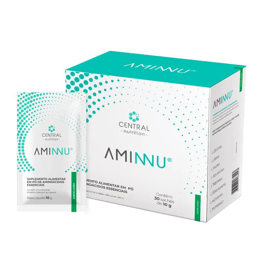 Aminnu Aminoácidos Essenciais Sabor Limão 30x10g Central Nutrition