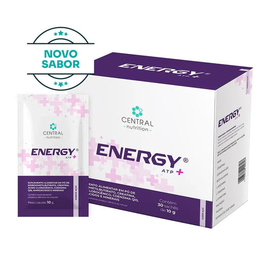 Energy ATP MAIS Suplemento Para Energia e Performance Sabor Açaí 30x10g Central Nutrition