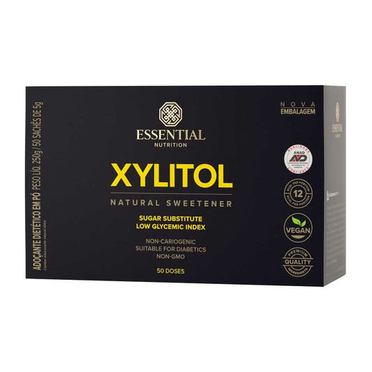 Xylitol Box 50 Sachês 5g Essential Nutrition