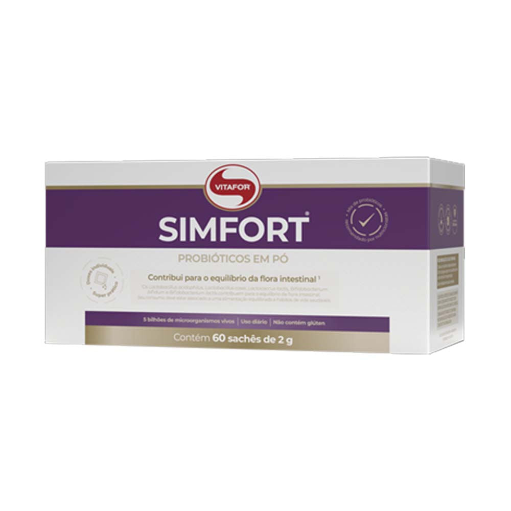 Probiótico Simfort Box 60 Sachês Vitafor