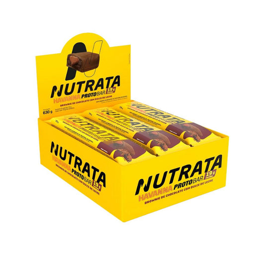 Barra de Proteína Havanna Proto Bar Brownie com Dulce de Leche 9x70g Nutrata