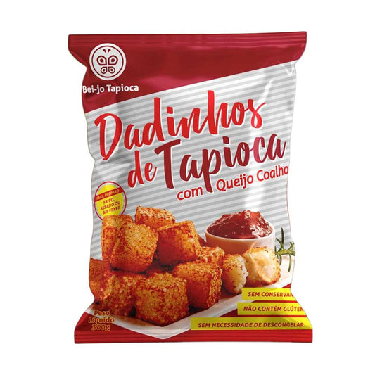 Dadinho de Tapioca com Queijo Coalho 300g Bei-jo Tapioca