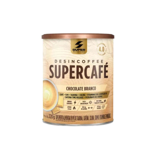 Desincoffee Supercafé Chocolate Branco 220g Super Nutrition