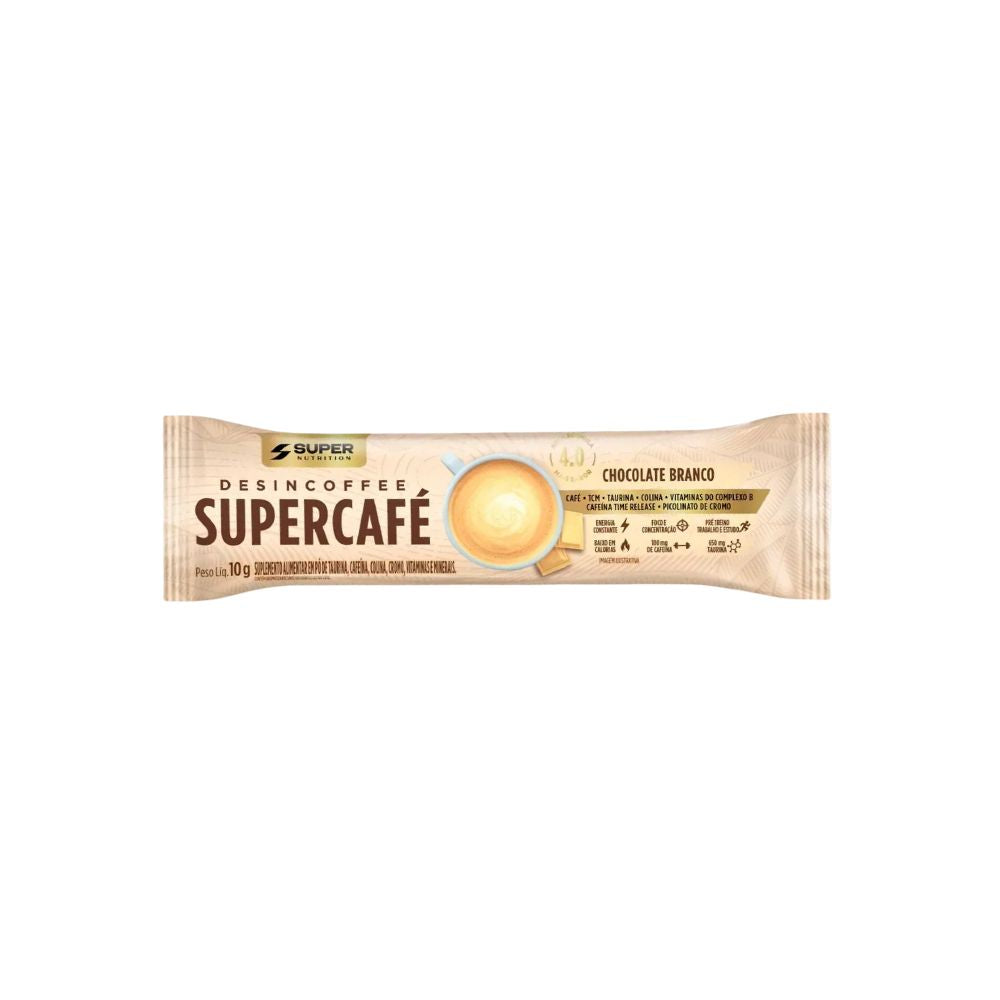 Desincoffee Supercafé Chocolate Branco 10g Super Nutrition