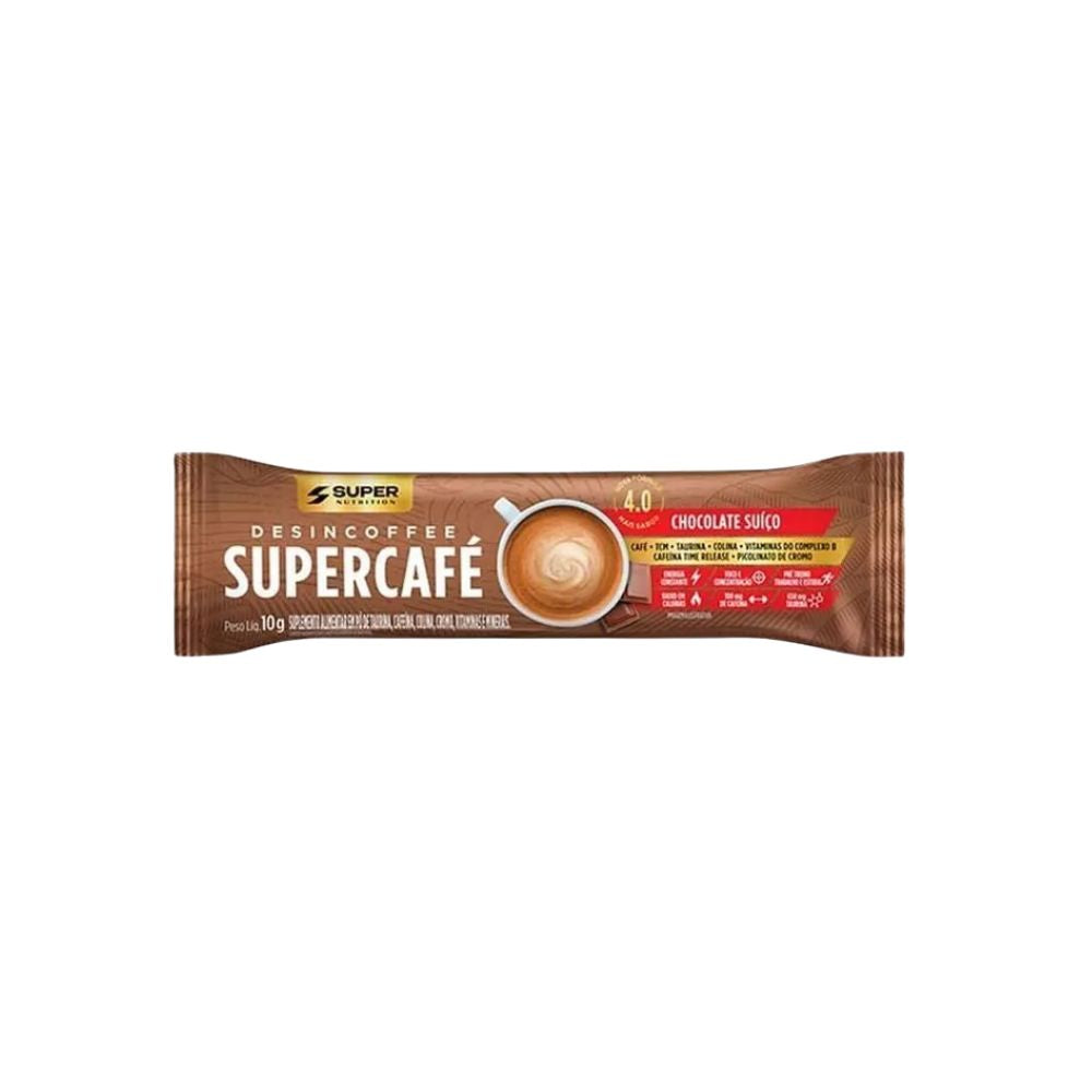 Desincoffee Supercafé Chocolate Suíço 10g Super Nutrition