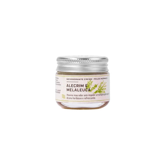 Desodorante Natural Creme Alecrim e Melaleuca Peles Normais 30g Prema