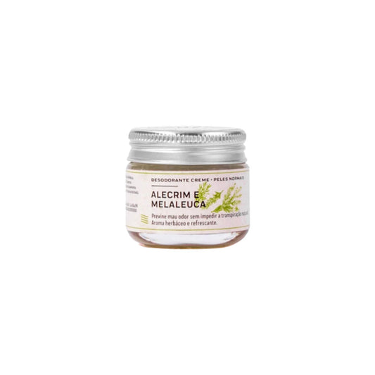 Desodorante Natural Creme Alecrim e Melaleuca Peles Normais 30g Prema