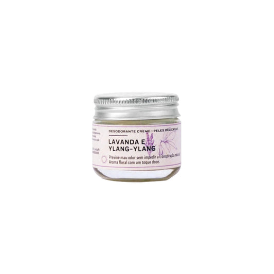 Desodorante Natural Creme Lavanda e Ylang-ylang  Peles Delicadas 30g Prema