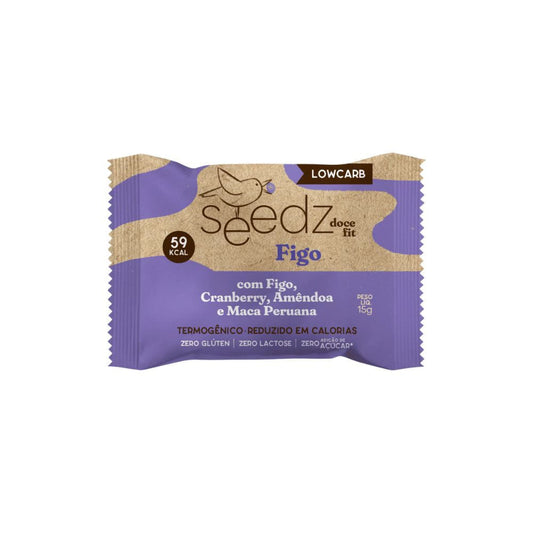Doce Low Carb de Figo com Cranberry Amêndoa e Maca Peruana 15g Seedz